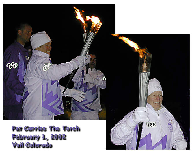 Pat Receives the hand off, pictures by Chris & Kirk Bray